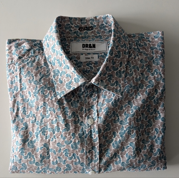 DR&N Stamped Shirt XL Slim Fit - Picture 3 of 8